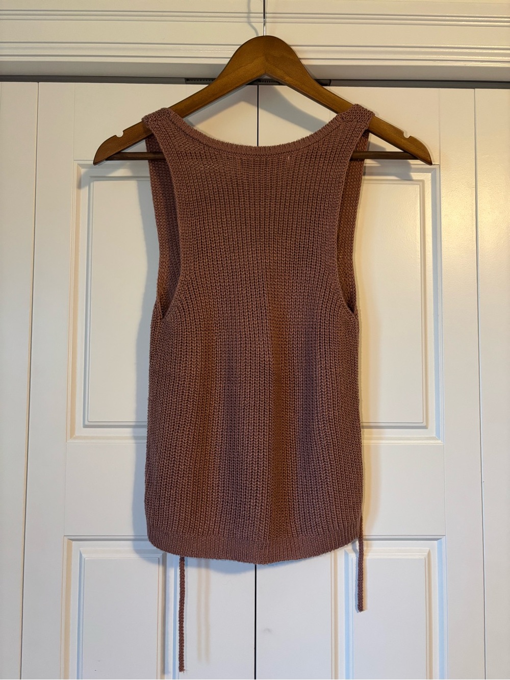 Love tree, mauve knit tank top - Picture 2 of 6